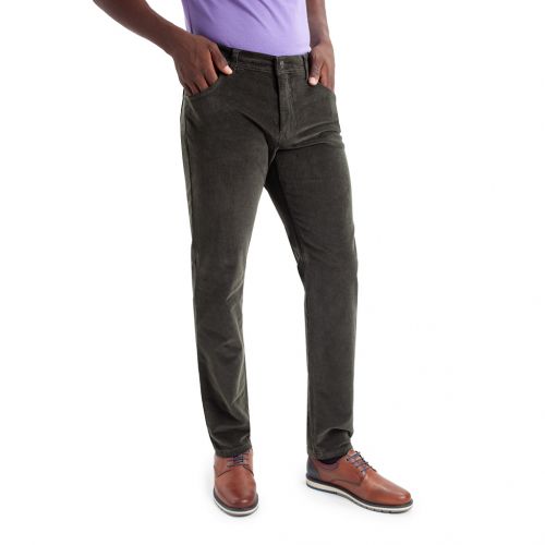 Color verde oscuro - Comprar Pantalón TCH Jeans 5 Bolsillos fabricado en Pana fina elástica de colores en España