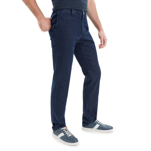 denim azul - Pantalón de hombre TCH Casual Sport tipo chino tejido vaquero denim azul de  algodón, poliester con lycra REGULAR fabricado en España.