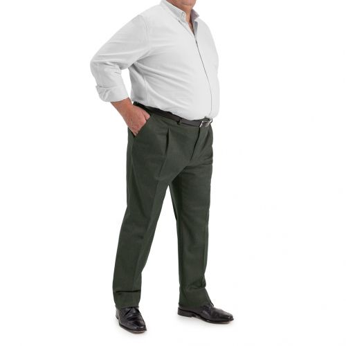 color verde - Comprar Pantalon fabricado en tallas grandes para hombre Rico Lana Vigoré 1 pinza